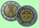 Euromünze/ Pesomünze